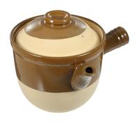 OATIPHO Olla de Barro Tradicional para Medicina y Cocina, Cazuela de 2 Litros Resistente a Altas Temperaturas, Utensilio para Estofados y Sopas Llama Abierta, Cazuela para Uso Doméstico