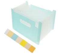 OATIPHO Organizador Portátil de Archivos A5 13 Bolsillos, Carpeta Clasificadora Azul para Documentos y Recibos, Accesorio Multifunción para Oficina y Almacenamiento