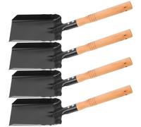 OATIPHO Palas para Chimenea Pequeñas 4 Piezas, Paletas Ligeras de Acero Resistente para Cenizas y Carbón, Herramientas Multifuncionales para Limpieza en Hogar y Barbacoa