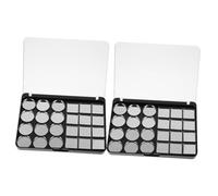 OATIPHO Paleta De Sombras Magnética Vacía 2 Piezas 24 Godets Metálicos Compacta Para Maquillaje Profesional Diy Almacenamiento Portátil