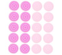 OATIPHO Paleta Para Extensiones De Pestañas 100 Unidades Bandeja Soporte Plástico Rosa y Morado Portátil Para Injerto y Maquillaje Profesional