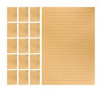 OATIPHO Papel Rayado Vintage A5 Kraft 50 Hojas por Paquete 6 Paquetes Papel para Escribir Cartas y Poemas Textura Retro Resistente Adecuado para Papelería Vintage y Proyectos Creativos