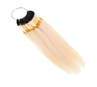 OATIPHO Paquete de Muestras de Color de Cabello Humano Puro Anillos de Prueba de Cabello Real Muestras de Tinte para Práctica de Peluquería