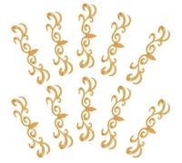 OATIPHO Parches Bordados Dorados para Coser 10 Unidades Apliques Termoadhesivos para Ropa y Bolsos Parches Decorativos para Reparar y Personalizar Vestuario Teatral Tradicional