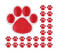 OATIPHO Parches Termoadhesivos de Huellas de Perro Bordados 30 Unidades Autoadhesivos para Coser y Planchar Apliques para Ropa DIY Parches de Pata para Chaquetas Mochilas y Sombreros