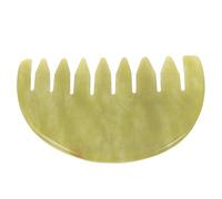 OATIPHO Peine de Jade para Masaje Herramienta Guasha de Jade Peine de Masaje Facial y Corporal para la Circulación y Aliviar la Tensión para Amigos y