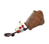 OATIPHO Peine de Madera Estilo Antiguo Tallado Mano Peines Vintage para Mujer Pequeño y Portátil para Bolsos Madera Natural