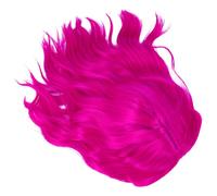 OATIPHO Peluca Corta Rizada para Mujer con Flequillo de Color Rosa, Sintética y Ajustable para Cosplay y Diferentes Ocasiones