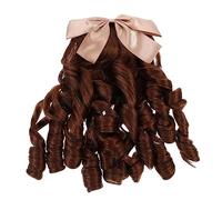 OATIPHO Peluca De De Caballo Rizada Retro Postizo Ligera Para Mujer, Extensión De Cabello Volumen Media, Accesorio Cosplay Para Fiestas y Bodas