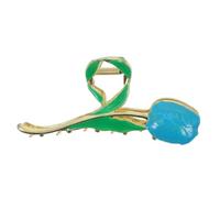 OATIPHO Pinza De Flor Tulipán De Metal Para Cabello Accesorio Práctico Para Maquillaje y Ejercicio Clip Agarre Fuerte Para Tipo De Cabello Diseño Floral Elegante