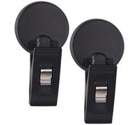 OATIPHO Pinzas Adhesivas para Coche 2 Unidades Soporte para Transpondedor y Titular del Permiso de Estacionamiento Clip de PVC Compacto para Tarjetas Recibos y Boletos Uso