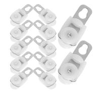 OATIPHO Poleas para Riel de Cortina Cuadrado 20 Piezas, Acero Inoxidable Resistente, Rodillos Silenciosos Rodamientos de Bolas, Accesorios para Cortinas Corredizas en Dormitorios y Sala