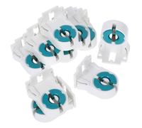 OATIPHO Portalámparas T8 para Tubos LED Fluorescentes, Soporte Resistente, Base de Lámpara de Techo para Uso Comercial E Institucional, Pack de 10 Unidades, Alta Conductividad Energética