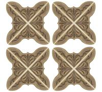 OATIPHO Protector de Esquinas Metálico para Libros y Álbumes, 30 Piezas, Tamaño para Esquinas de 1 Mm, Acabado Vintage, Accesorio Resistente para Cuadernos, Álbumes de Recortes