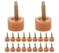OATIPHO Protectores para Tacones Altos 20 Pares, Puntas Redondas Antideslizantes de 10 Mm, Color Beige, Kit de Reemplazo para Reparación y Uso en Eventos al Aire Libre
