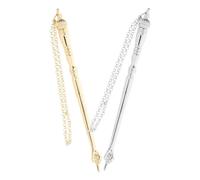 OATIPHO Puntero Bíblico Torá Metálico de 17 Cm en Dorado y Plateado, Herramienta para Lectura Judía con Diseño de Cebolla, 2 Piezas para Estudio y Regalos Religiosos