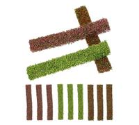 OATIPHO Racimos de Flores Artificiales en Miniatura, 12 Piezas Multicolor para Decoración de Césped, Plantas Falsas Resistentes al Calor para Jardín y Maquetas, Accesorios para Dioramas