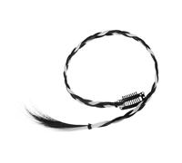 OATIPHO Rastas Trenzadas de Pelo para Mujer Pinzas Cabello Trenzas Decorativas para Niñas de Mediano Material Sintético