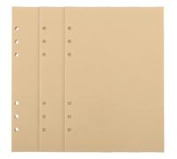 OATIPHO Recambios para Agenda A5 3 Unidades Hojas Sueltas Blancas Tamaño A5 Papel para Cuaderno de Hojas Sueltas por Libro Recambio Compatible Carpetas de 6 Anillas para Uso Diario y