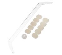 OATIPHO Regla de Diseño para Cejas Acrílica Transparente Herramienta de Medición Manual para Simetría Facial Plantilla de Dibujo Profesional para Salones y Estudios de Belleza