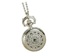 OATIPHO Reloj De Bolsillo Esqueleto Mecánico De Cuarzo Cadena Estilo Retro para Hombre y Mujer para Colección y Obsequio De Aniversario