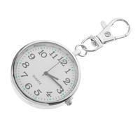 OATIPHO Reloj De Bolsillo Llavero para Enfermeras Acero Inoxidable Portátil Pequeño Clínico Vigilancia Sanitaria Práctico