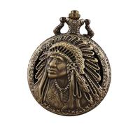 OATIPHO Reloj De Bolsillo Patrón Tribal Cuarzo Collar Ajustable Ideal para Hombre