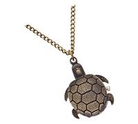 OATIPHO Reloj De Bolsillo Vintage con Diseño De Tortuga Retro Movimiento De Cuarzo Preciso y Cadena De Aleación Unisex para Coleccionistas y Uso Diario