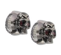 OATIPHO Reloj de Dedo Anillo y Tapa Abatible Estilo Punk Retro para Mujer y Hombre, Aleación de Zinc, Fácil de Consultar y Usar, 2 Piezas para Uso Diario y Eventos Formales