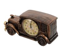 OATIPHO Reloj de Escritorio Vintage Estilo Coche Clásico Color Bronce, Decoración para Hogar y Oficina, Adorno Funcional para Sala de Estar y Dormitorio Estilo Aleatorio