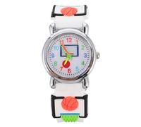 OATIPHO Reloj de Pulsera Infantil Patrón de Baloncesto 3D, Analógico de Cuarzo, Color, Cómodo para Niños, Diseño de Dibujos Animados, Adecuado para Enseñar la Hora en Uso Diario