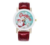 OATIPHO Reloj Digital Santa Claus para Mujer con Correa de Resistente Diseño Creativo y Cómodo Festivo para Navidad