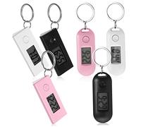 OATIPHO Reloj Llavero Digital Portátil 6 Piezas Pantalla LCD Electrónico Empleado Niños Estudiantes Exámenes Trabajo Pequeño Diseño Compacto