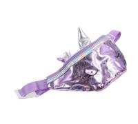 OATIPHO Riñonera Infantil Que Lleva Lentejuela transportador Cuerpo cangurera Adorable Bolso Bandolera de Unicornio Exquisito Bolso Casual Bolso de Las niñas Púrpura