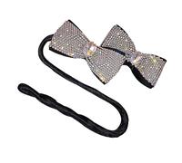 OATIPHO Rizador De Pelo Forma De Dona y Bowknot Gemas De Imitación Donut Bun Shaper Para Mujer Para Crear Moños Postizos y Buns De Pelo Eventos Especiales Color Blanco Pequeños Gemas