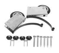 OATIPHO Rodillos Metálicos para Puertas Corredizas de Armario Poleas Guía Rodamientos Juego de 2 Piezas para Puertas de Granero y Vidrio Compatibles de Patio