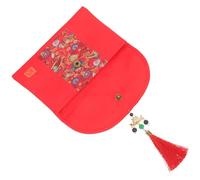 OATIPHO Rojo Chino para Dinero de Boda Bolsa de Tela Estilo Chino Diseño Horizontal Tamaño para Mil Yuanes Sobres Rojos para Dinero Sobres para Regalos Bodas Tradicionales