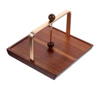 OATIPHO Servilletero para Mesa de Comedor de Madera y Hierro, Dispensador Plano Cuadrado Pequeño, Organizador de Servilletas para Cocina, Restaurante y Hogar, Accesorio Funcional