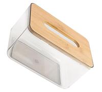 OATIPHO Servilletero Rectangular Mediano de Madera para Mesa, Caja de Pañuelos Decorativa y Organizador de Toallas de Papel para Comedor y Sala de Estar