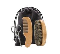 OATIPHO Set para Afeitar la Set para Peinar la Tijeras, Peine y Cepillo Práctico y Cómodo Cuidado Masculino Diario Uso Hogar