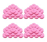 OATIPHO Sobrecubierta Clavo Polvo Cubrir Colector De Perforación Para Manicura Con De Uñas Protector De Esmalte De Uñas Recolector De Uñas Gel De Sílice Rosa 20 Piezas*4