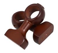 OATIPHO Soportes para Barra de Cortina Madera 35 CM 2 Piezas Color Café Oscuro Montaje en Pared Instrucciones Detalladas Accesorios para Cortinas de Baño y Habitación