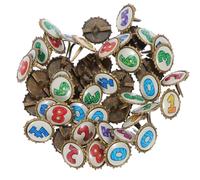 OATIPHO Tachuelas Decorativas de Aleación 100 Pcs Mini Uñas para Manualidades y Scrapbooking Sujetadores de Papel para Proyectos DIY Colores Surtidos Accesorio Adecuado para Artesanía