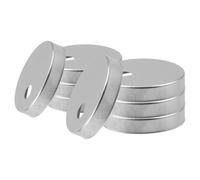 OATIPHO Tapas Decorativas Pernos de Inodoro Acero Inoxidable 45 MM Juego 4 Pares 8 Unidades para Base de Asiento Cubiertas Resistentes y Compatibles para Baño Moderno