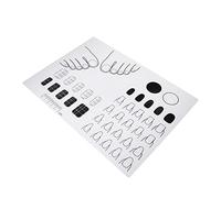 OATIPHO Tapete de Uñas Acrílico de Silicona para Practicar Manualidades, Diversas Técnicas y Formas de Dedos, Protege la Manicura DIY
