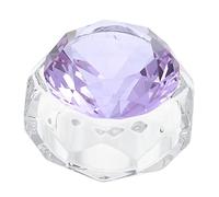 OATIPHO Taza de Cristal para de Uñas con Tapa Recipiente Líquido para Manicura para y Lavado de Pinceles Diseño Creativo y Decorativo Material Base Estable