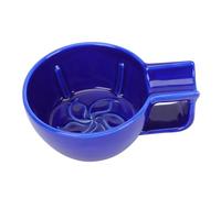 OATIPHO Tazón de Afeitar de Cerámica Azul Cuenco Jabón Afeitar para Hombres Diseño con Gran Capacidad y Acabado Suave