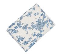 OATIPHO Tela de Fondo para Fotos Rosas Vintage 200X150 CM Tela de Algodón y Lino Azul Flores Fondo Decorativo para Fotografía Fiestas Showers y Decoración Mural