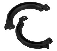 OATIPHO Tirador de Puerta de Nailon Negro 2 Piezas Montaje Lateral para Puertas de Pvc Metal y Madera Manijas Resistentes y Granero Herrajes Duraderos para Uso Interior y Exterior