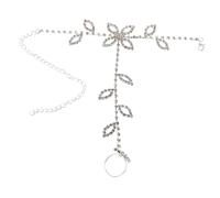 OATIPHO tobillera de diamantes de imitación tobilleras para chicas adolescentes pulseras de pie para mujer joyería de boda tobillera de playa joyas de pie para mujer pedrería